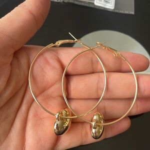 large heart dangle earrings